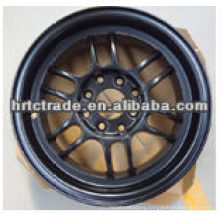 black car alloy wheel